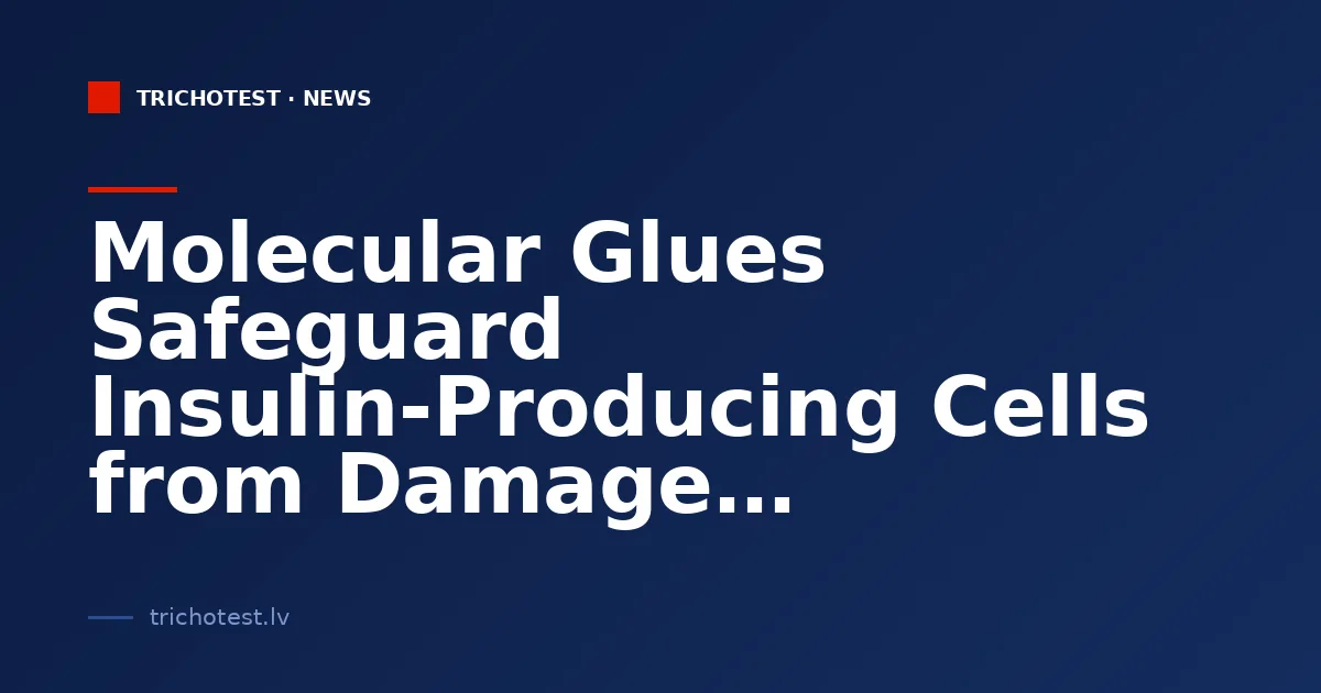 Molecular Glues Safeguard Insulin-Producing Cells from Damage