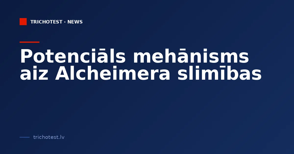 A Potential Mechanism Behind Alzheimer's Disease Identified