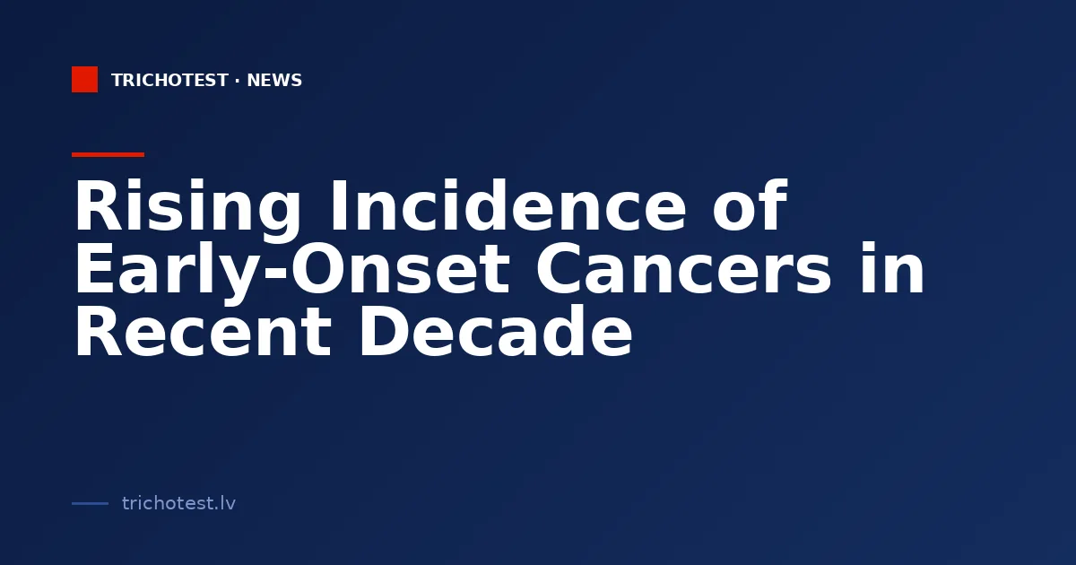 Rising Incidence of Early-Onset Cancers in Recent Decade