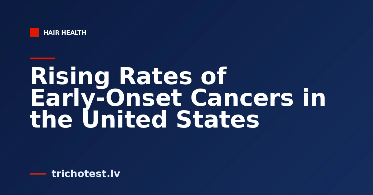 Rising Rates of Early-Onset Cancers in the United States