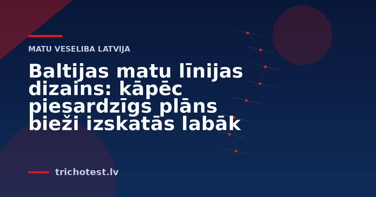 Baltijas matu līnijas dizains: kāpēc piesardzīgs plāns bieži izskatās labāk