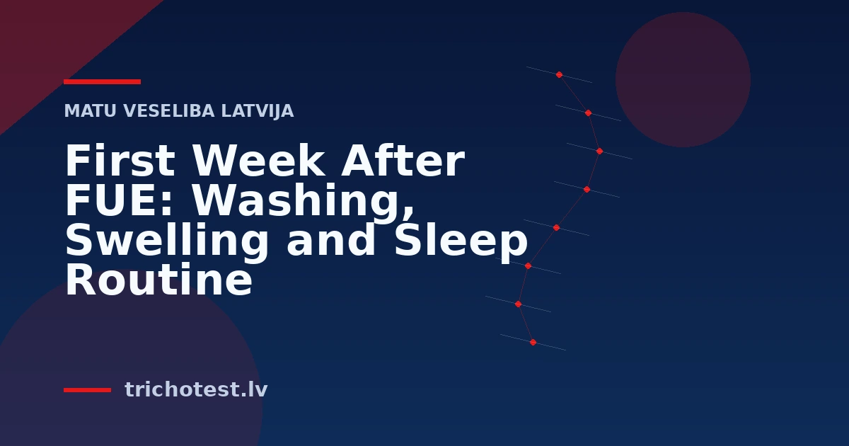 First Week After FUE: Washing, Swelling and Sleep Routine