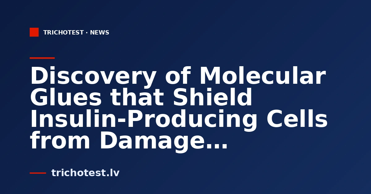 Discovery of Molecular Glues that Shield Insulin-Producing Cells from Damage