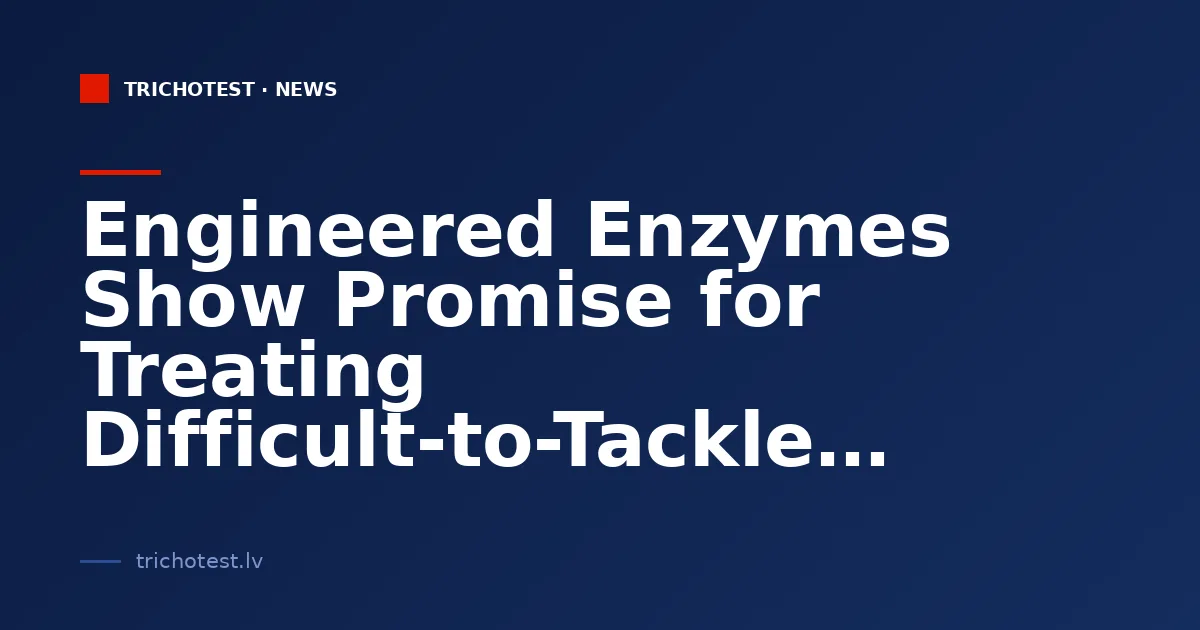 Engineered Enzymes Show Promise for Treating Difficult-to-Tackle Diseases