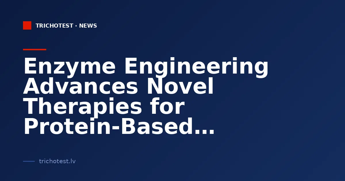 Enzyme Engineering Advances Novel Therapies for Protein-Based Diseases