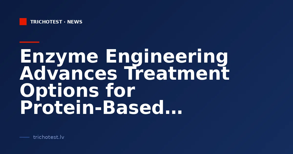 Enzyme Engineering Advances Treatment Options for Protein-Based Diseases