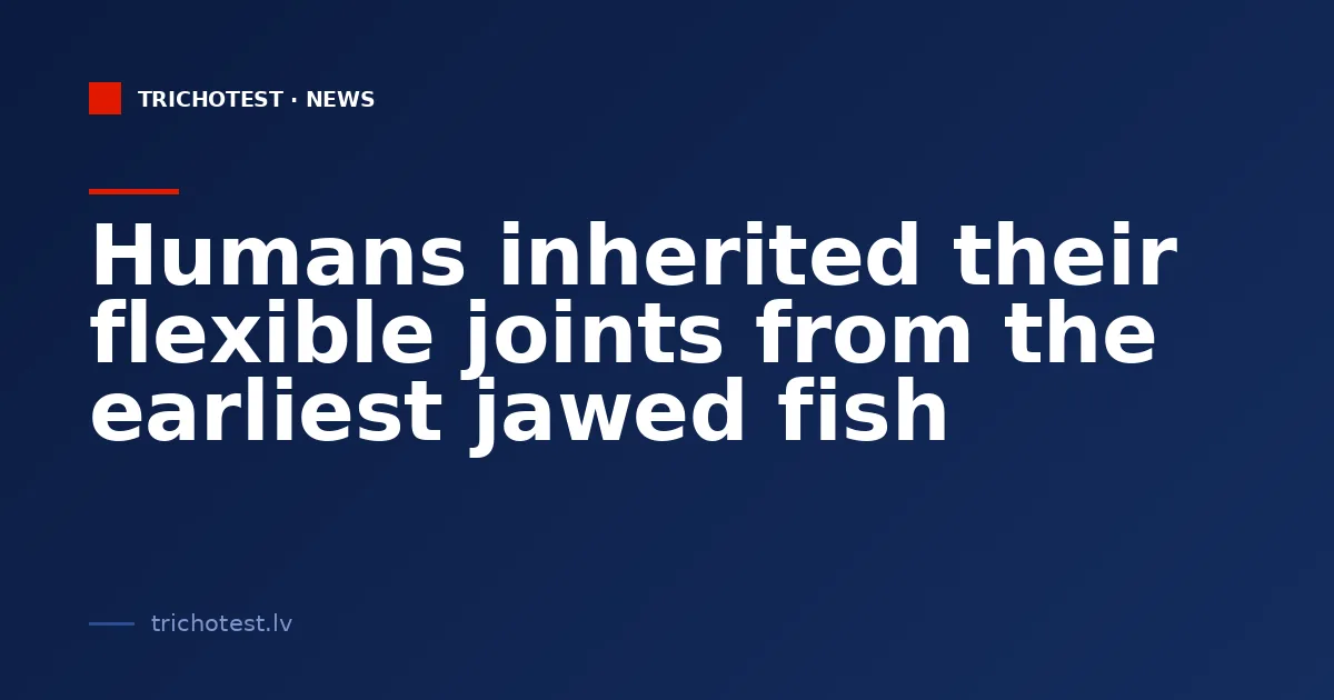 Humans inherited their flexible joints from the earliest jawed fish