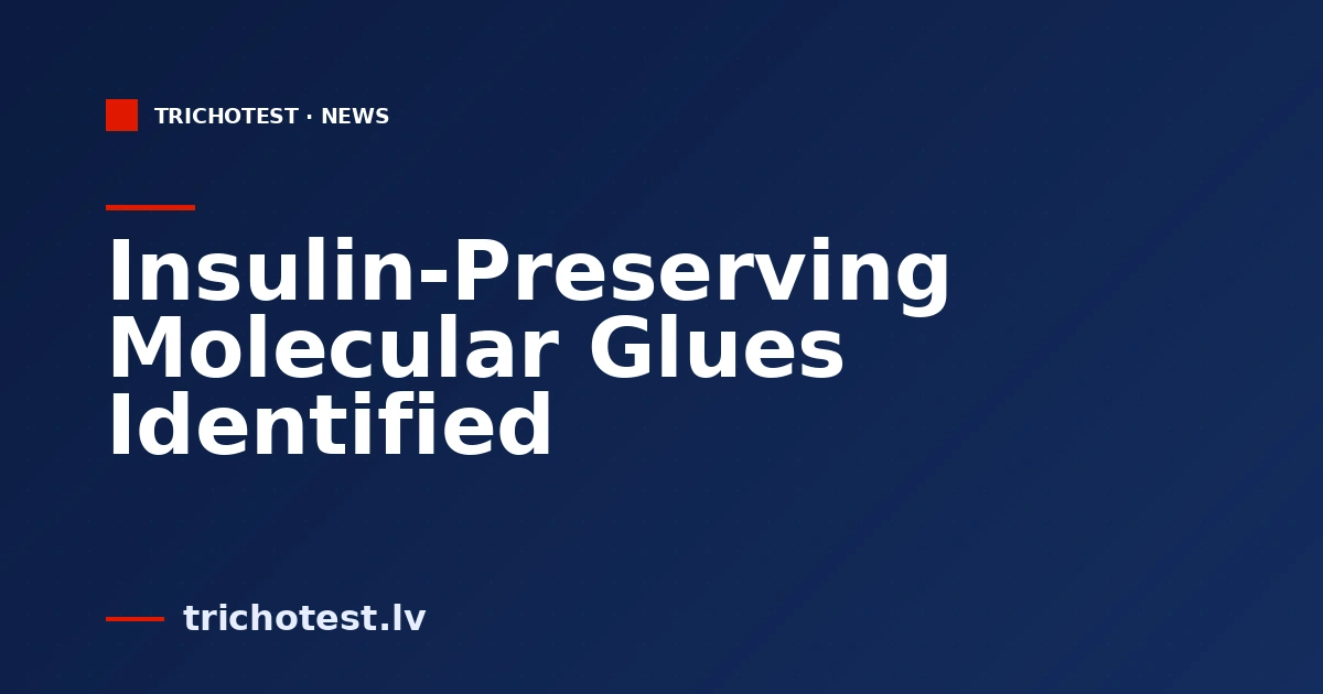 Insulin-Preserving Molecular Glues Identified