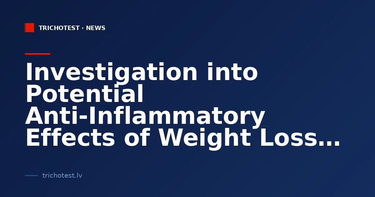 Investigation into Potential Anti-Inflammatory Effects of Weight Loss Medications on Arthritis