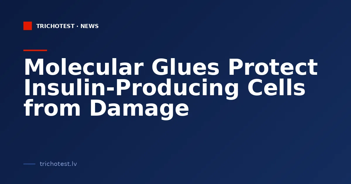 Molecular Glues Protect Insulin-Producing Cells from Damage