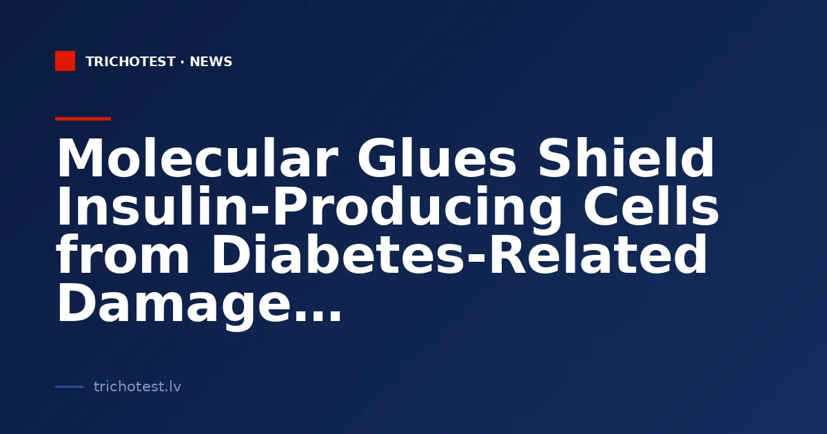 Molecular Glues Shield Insulin-Producing Cells from Diabetes-Related Damage