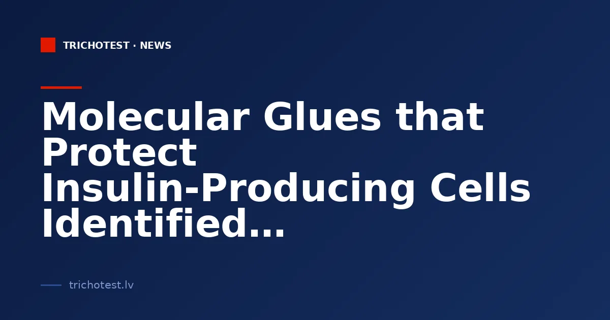 Molecular Glues that Protect Insulin-Producing Cells Identified