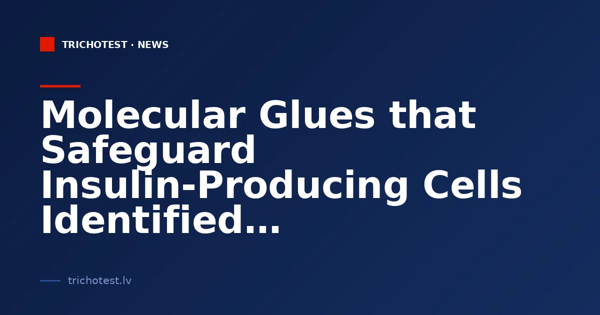Molecular Glues that Safeguard Insulin-Producing Cells Identified