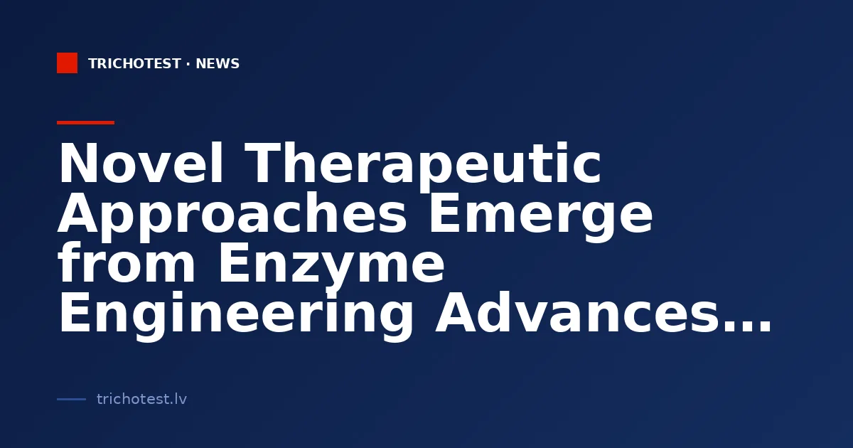 Novel Therapeutic Approaches Emerge from Enzyme Engineering Advances