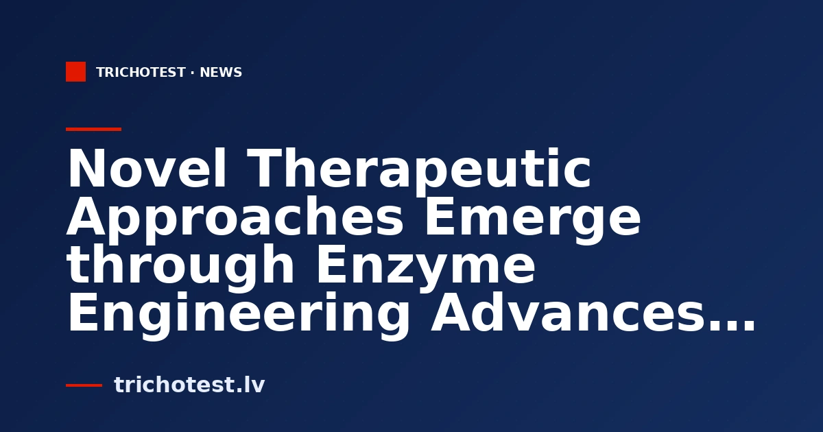 Novel Therapeutic Approaches Emerge through Enzyme Engineering Advances