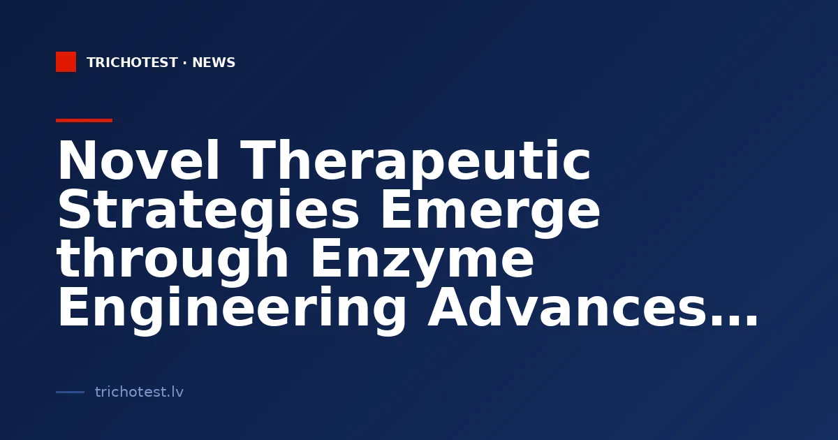 Novel Therapeutic Strategies Emerge through Enzyme Engineering Advances