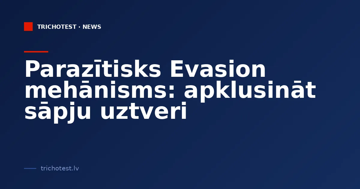 A Parasitic Mechanism of Evasion: Silencing Pain Perception