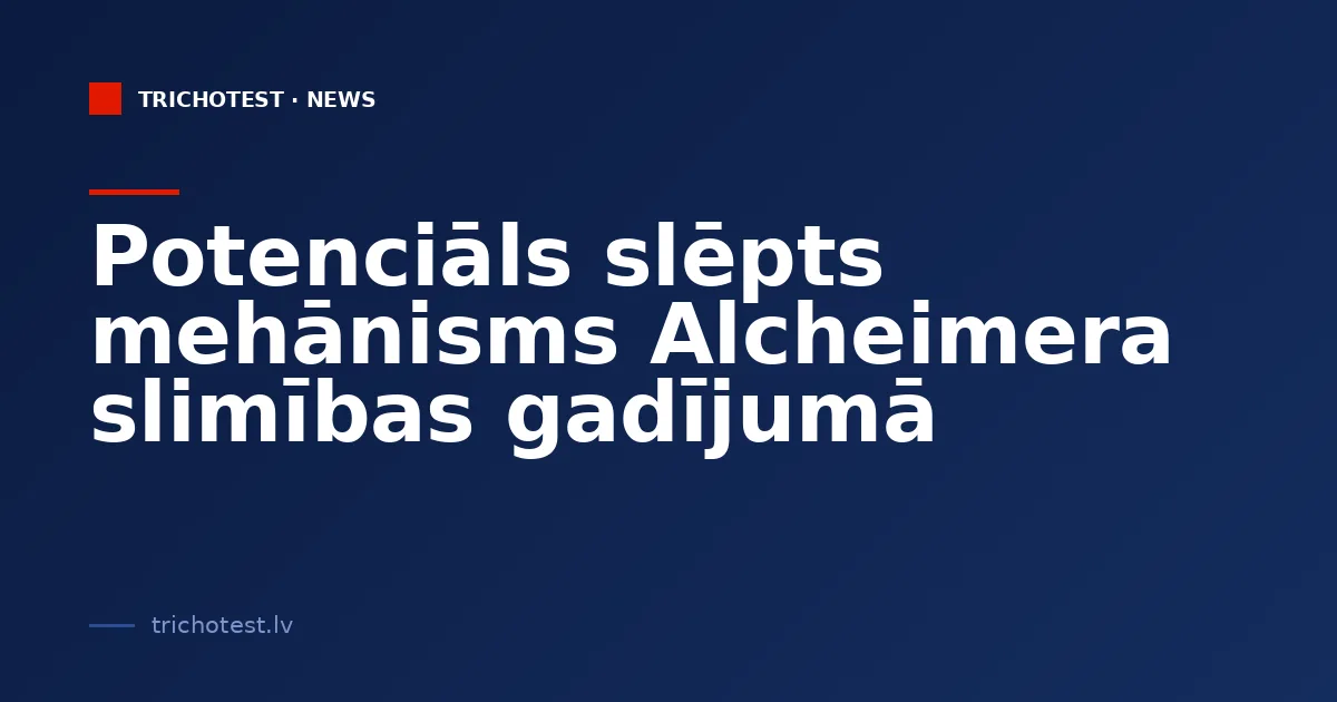 A Potential Hidden Mechanism in Alzheimer's Disease