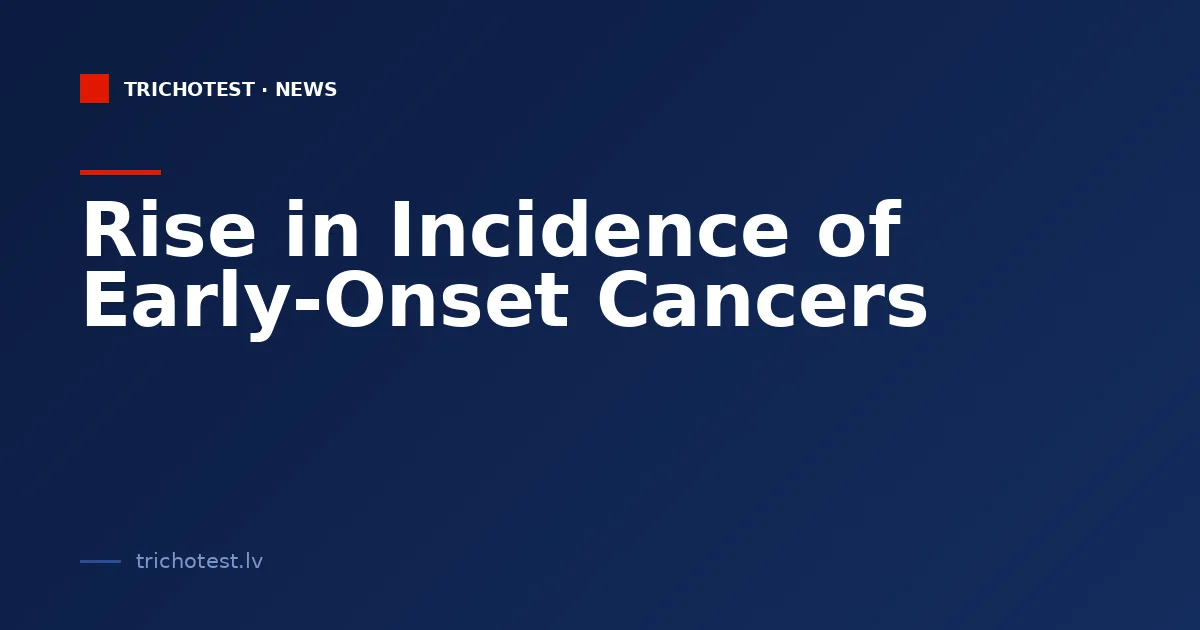 Rise in Incidence of Early-Onset Cancers