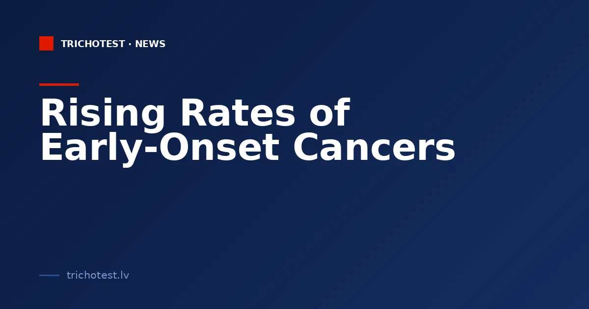 Rising Rates of Early-Onset Cancers
