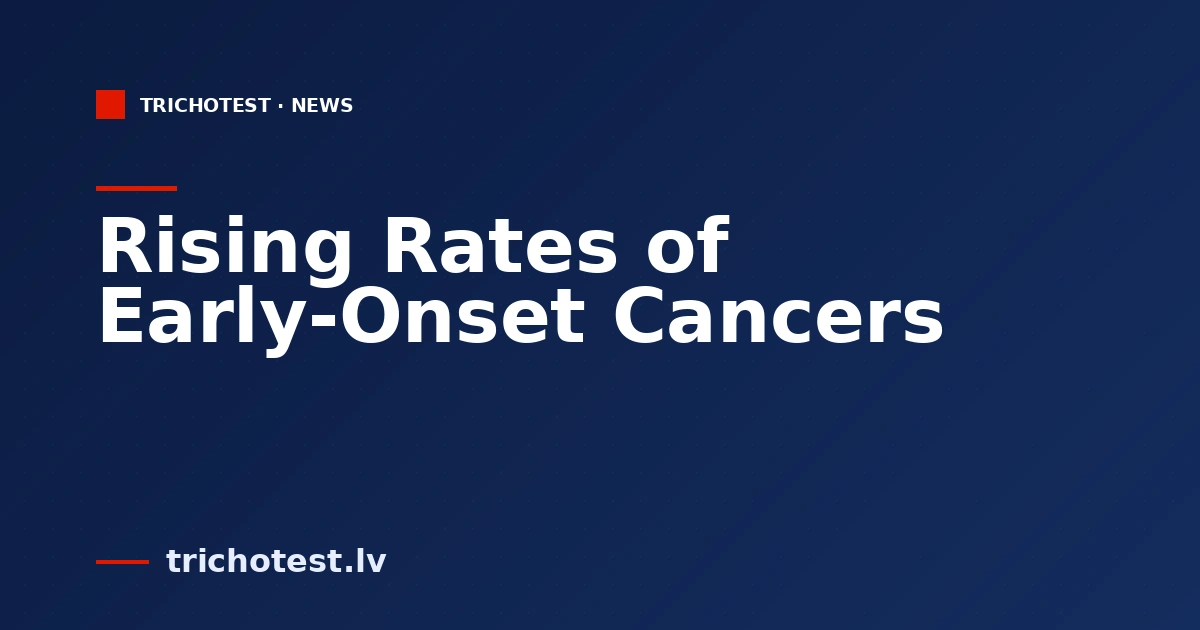 Rising Rates of Early-Onset Cancers