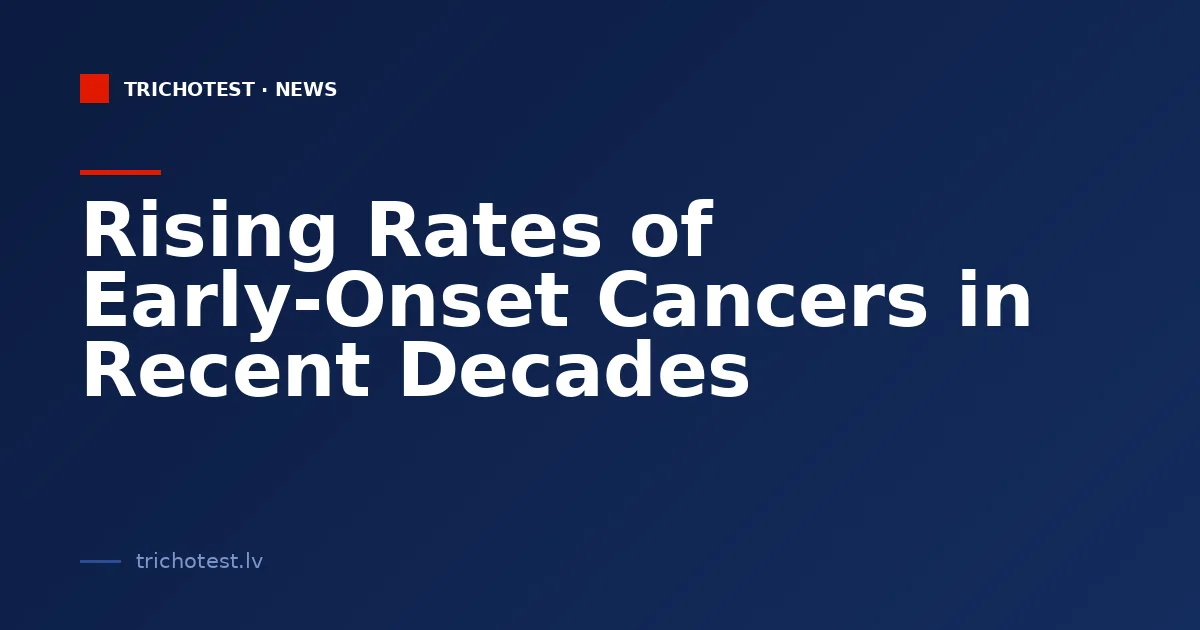 Rising Rates of Early-Onset Cancers in Recent Decades