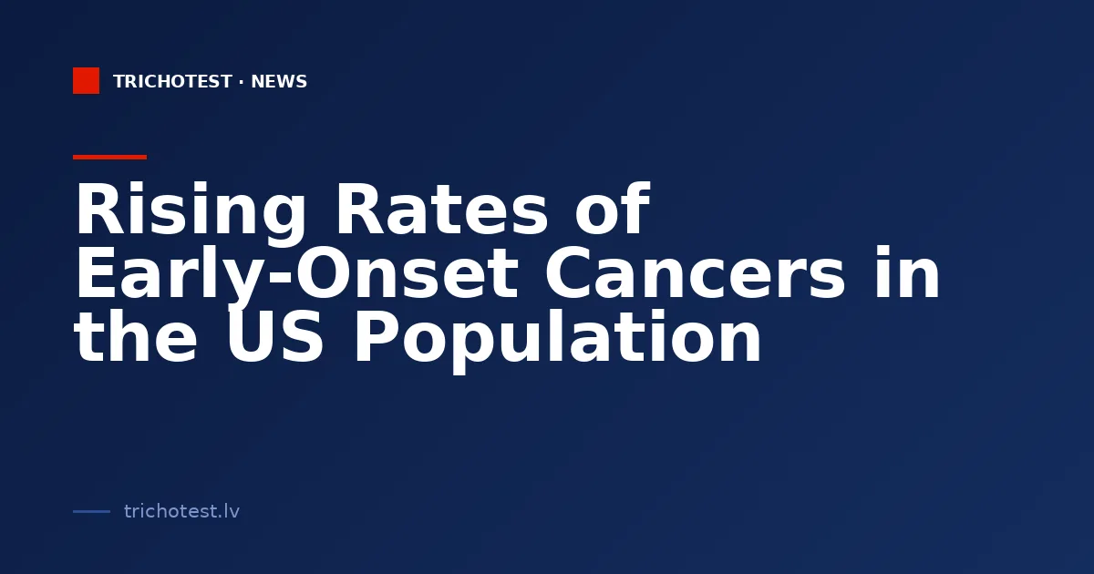 Rising Rates of Early-Onset Cancers in the US Population