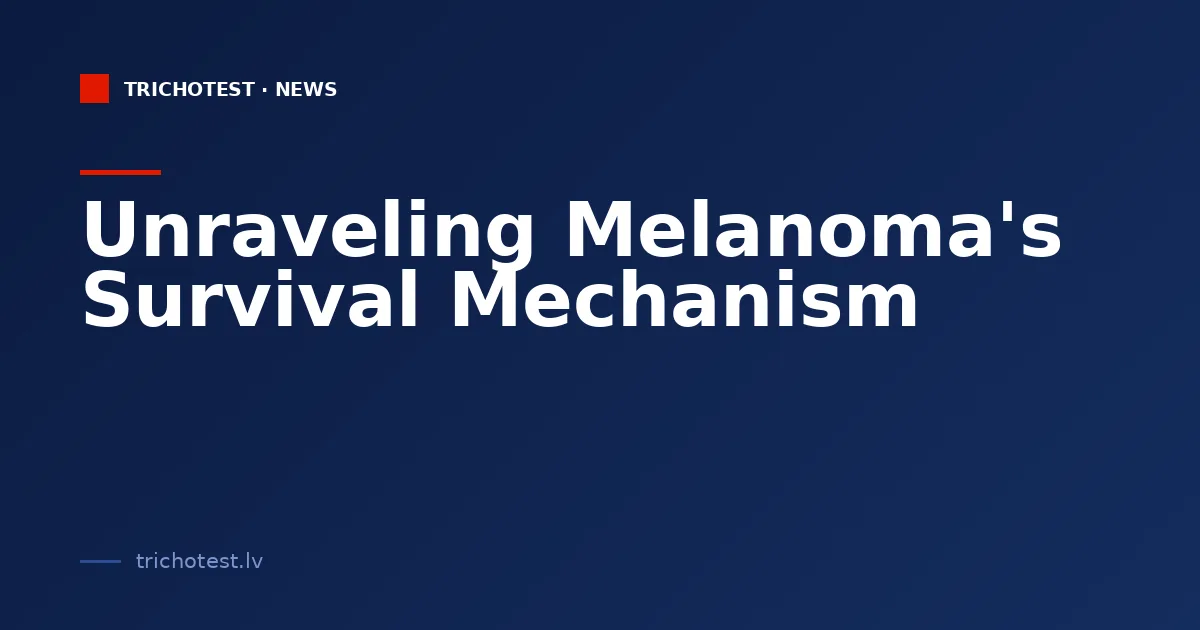 Unraveling Melanoma's Survival Mechanism